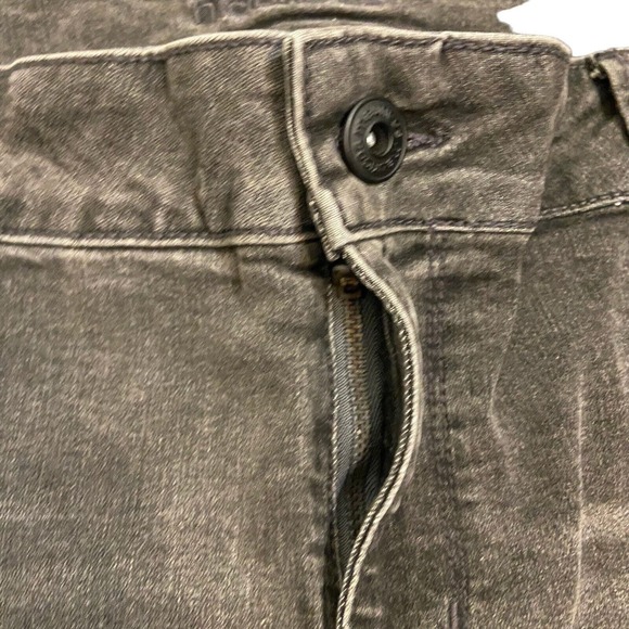 Maurices Women Jeans 18 Reg‎ Faded Black Denim Straight Leg Stretch Rockabilly - Picture 9 of 11